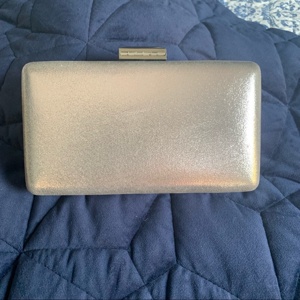 Perfect for Weddings or Prom! Nordstrom Jewel Clasp Clutch Gunmetal